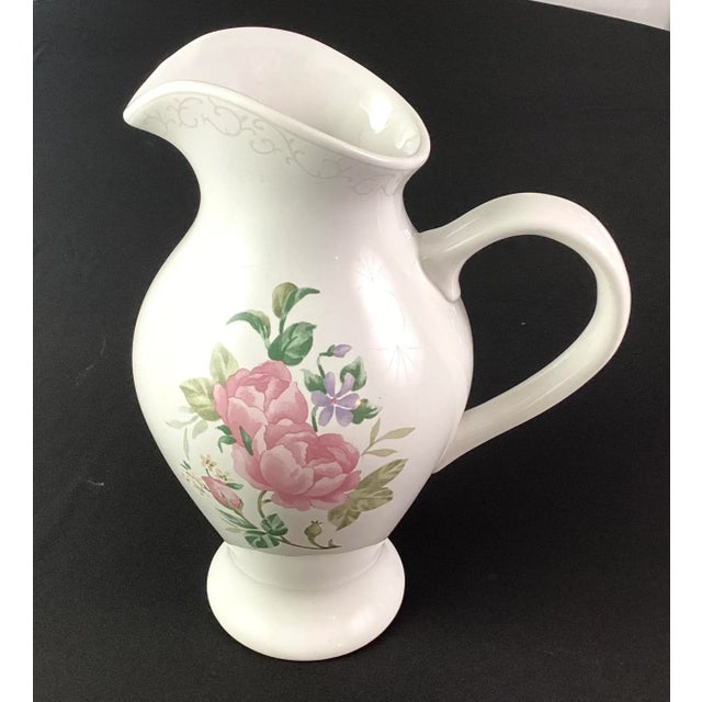 1980s Gorham Lady Anne Ceramic Pitcher Chairish