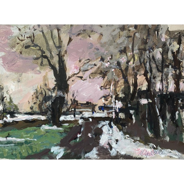 Magdalena Spasowicz, Landscape, Oil on Board For Sale - Image 4 of 5