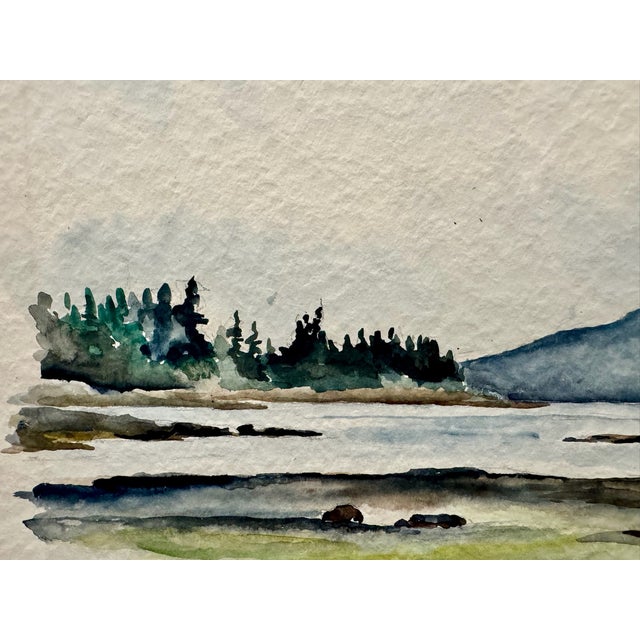 Original watercolor on paper by Henry Emil Salloch, also known as Heinz Emil Salloch, the German-born American artist and...