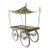 Vintage Wooden Market Cart With Fabric Canopy For Sale