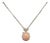 Platinum Necklace With Conch Pearl & Diamond Accent Pendant For Sale