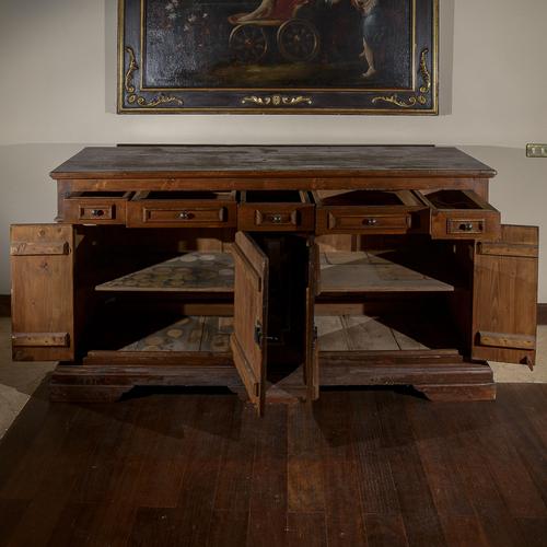 Sideboard with Painted Decorations For Sale - Image 5 of 9