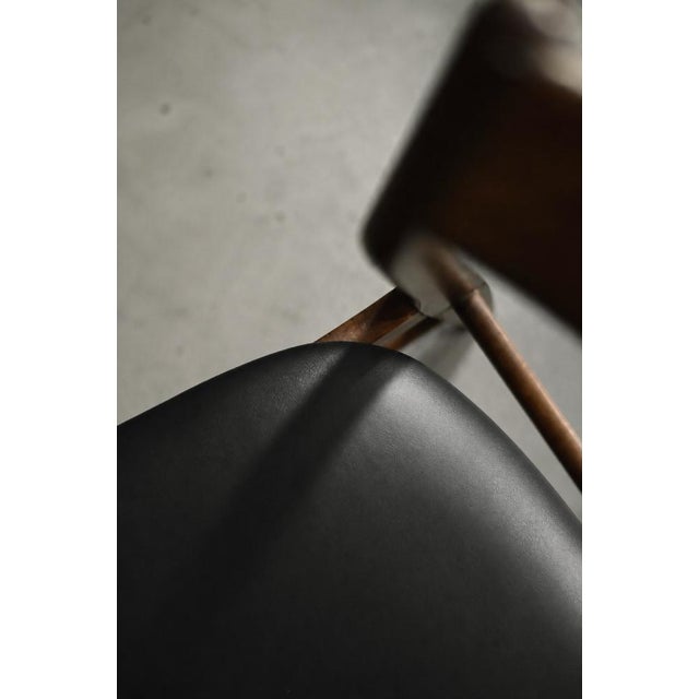 Mid-Century Scandinavian Modern Dining Chairs in Beech and Rosewood, 1960s, Set of 4 For Sale - Image 15 of 18
