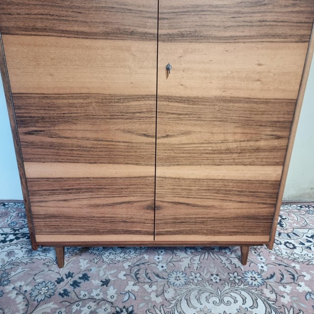 Vintage Wardrobe in Walnut from Tatra Nabytok, 1970s For Sale - Image 9 of 15