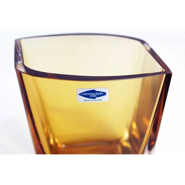 Scandinavian Vase by Nuutajärvi Finland For Sale - Image 6 of 9