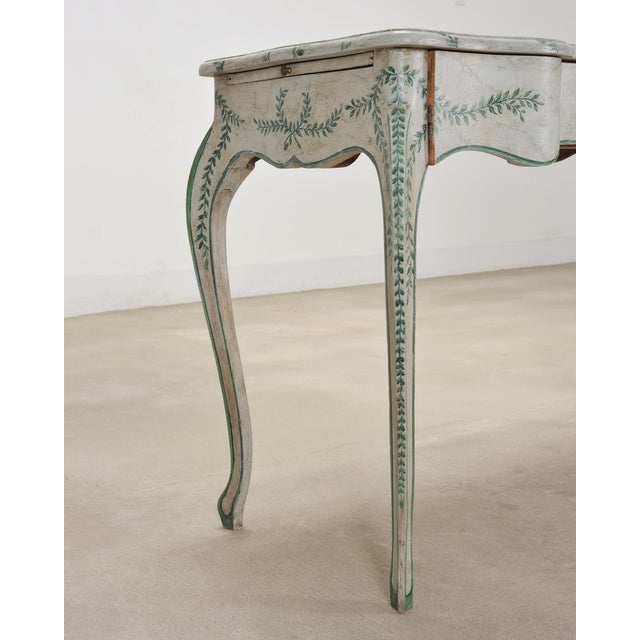 Venetian Painted Country Italian Provincial Writing Table Desk For Sale - Image 14 of 18