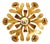 Brutalist Florentine Gold-Plated Iron Ceiling Lamp, 1960s For Sale
