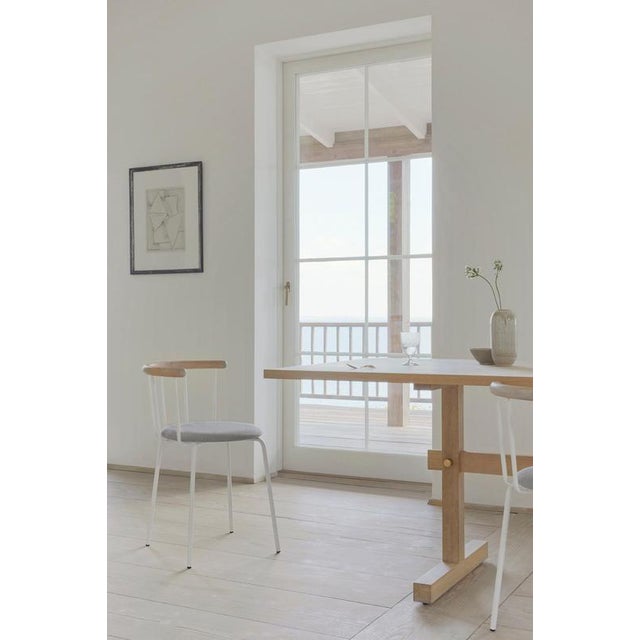 Gaspard Dining Table 240 in Light Oak and Brass by Eberhart Furniture For Sale - Image 16 of 18