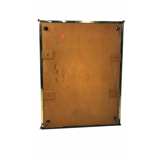 Mastercraft Monumental Brass Mirror With Brass Trim and Bold Moldings For Sale - Image 4 of 5