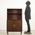Vintage Mobile with container with a doors -shaped doors with shelf. An exotic wood veneer, it is appreciated for the...