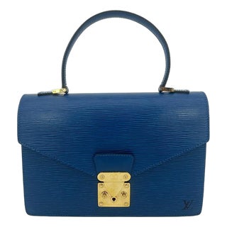Mid 20th Century Louis Vuitton Blue Epi Concorde Bag For Sale