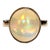 AJD Round Opal in 18kt Yellow Gold Ring Size 7 For Sale