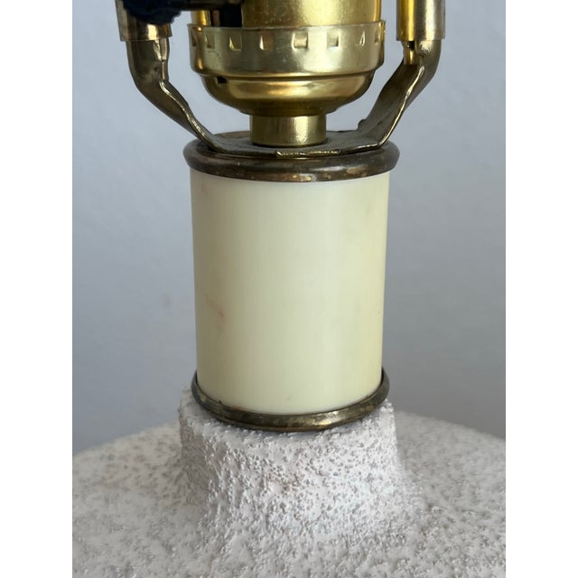 Metal Vintage Art Deco Style Lamp in Rainbow Muted Hues - a Pair For Sale - Image 7 of 12