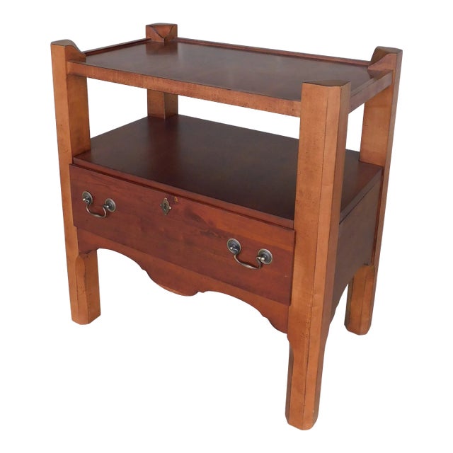 Lane Furniture Williamsburg Cherry 1 Drawer Nightstand #B For Sale