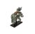 This striking art piece is a vintage Chinese ceramic figure, originally designed as a roof tile, featuring a warrior in a...