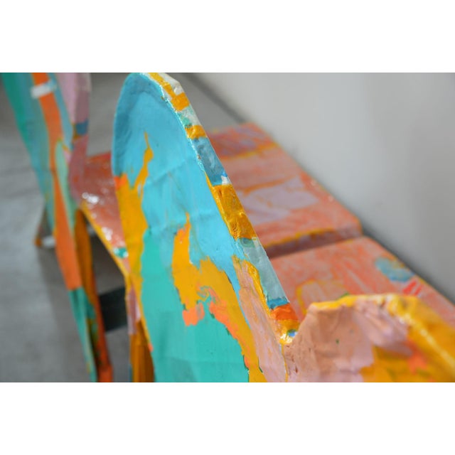 Metal Sculptural Modular Chairs by Guido Coletti, 1995, Set of 2 For Sale - Image 7 of 16