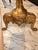 Hollywood Regency Pair of Vintage Japanese Solid Brass Claw Foot Andirons For Sale - Image 3 of 7