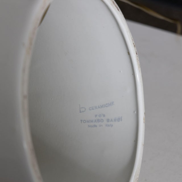 White Table Lamp by Tommaso Barbi, 1970s For Sale - Image 3 of 8