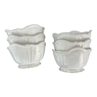 Astier De Villatte Tulip Bowls- Set of 6 For Sale