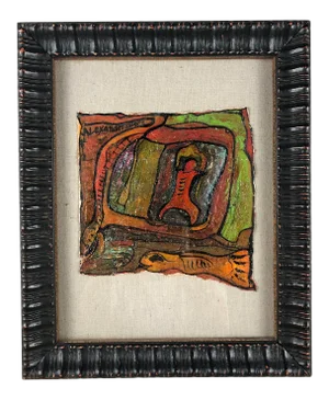 Original Oil on Paper Painting by Alexander Gore, Dated 2012 and Certified