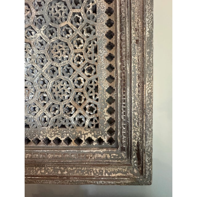 Moroccan Arhaus Wall Carving For Sale - Image 3 of 5