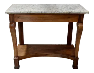 19th Century Restoration Period Walnut Console Table