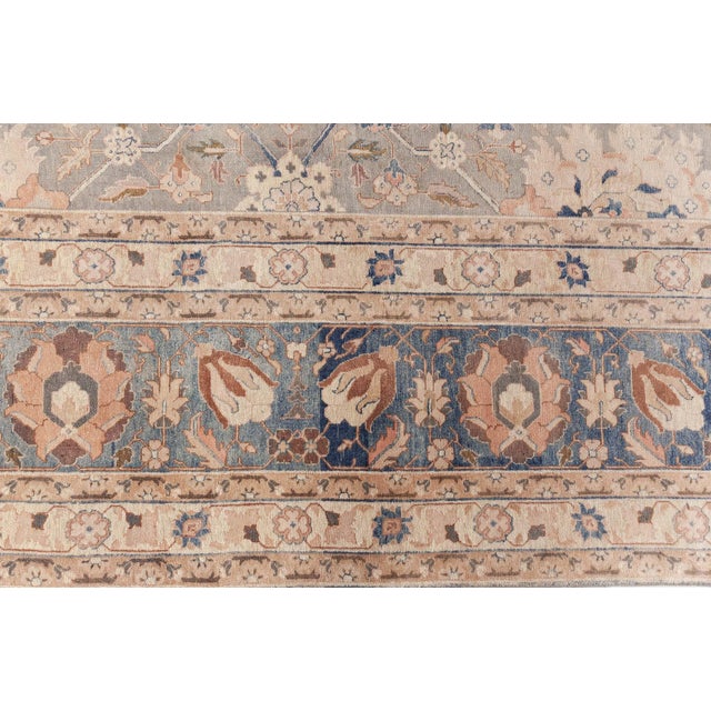Persian 1920s Tabriz Rug For Sale - Image 3 of 11