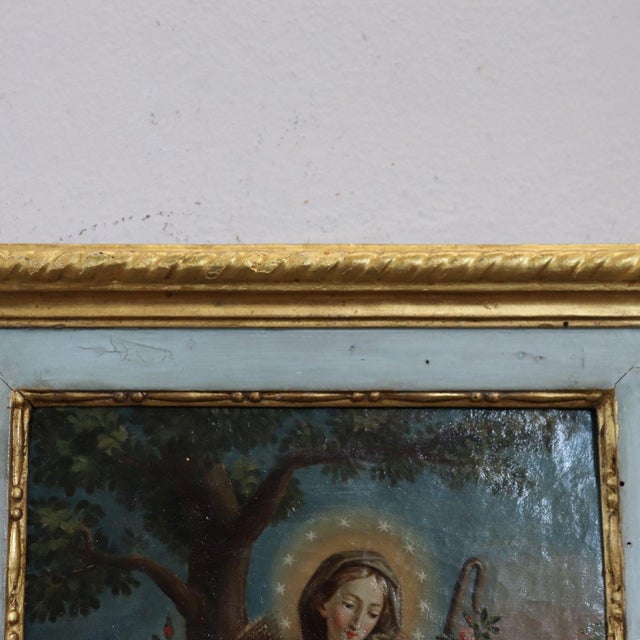 Raphael Fogliardi, Mary the Shepherdess, 1795, Oil Painting on Canvas For Sale - Image 9 of 15
