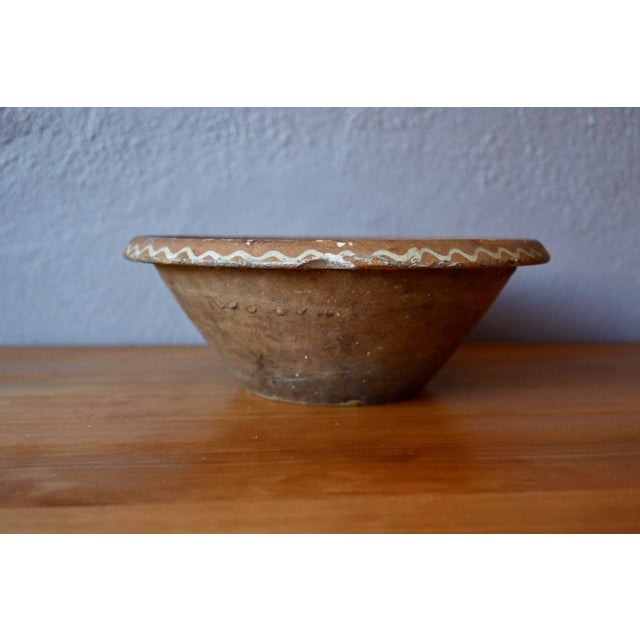 Antique Terracotta Bread Bowl, Alsace, 1920s For Sale - Image 4 of 7