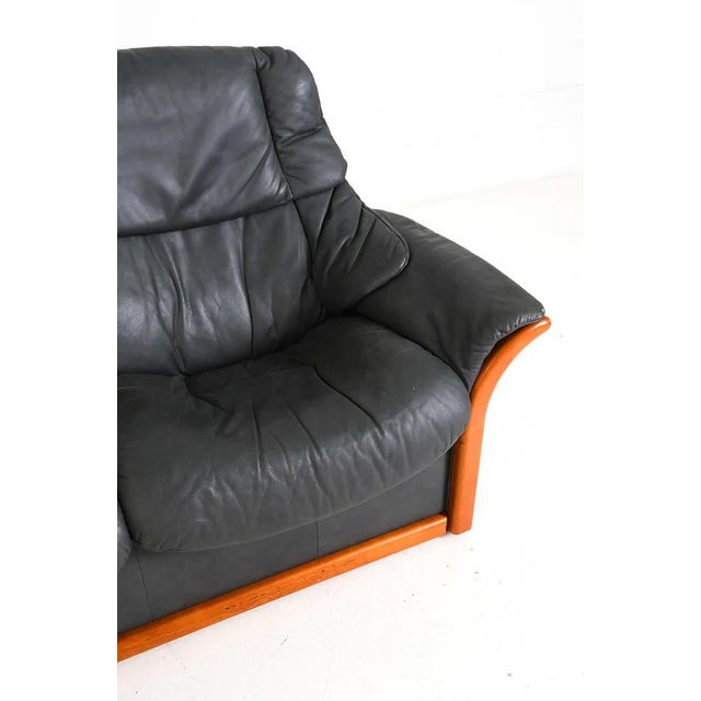 Late 20th Century Ekornes Leather Stressless Eldorado Sofa For Sale - Image 13 of 16