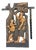 Carved Bas-Relief in Afromosia African Teak, Rwanda, 1970s For Sale