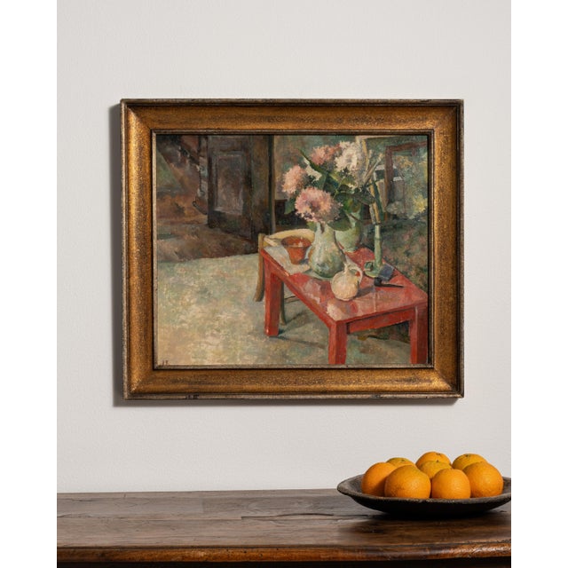 Framed Oil on Panel Still Life For Sale In Greensboro - Image 6 of 11