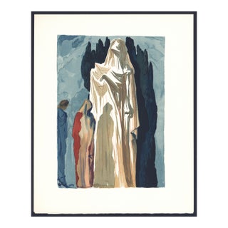 1963 Dalí Divine Comedy Engraving Enfer Chant 10 "Les Hérétiques" (The Heretics) For Sale