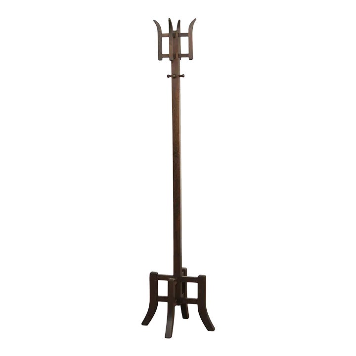Antique Mission Oak Coat Rack Chairish