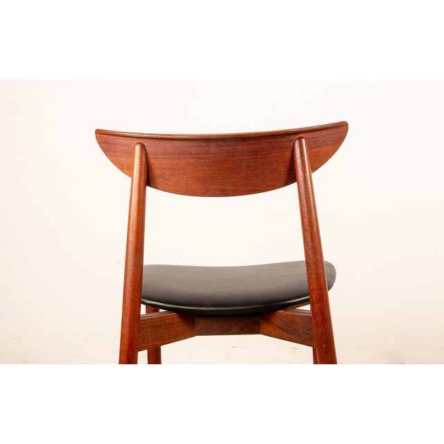 Danish Teak and Skai Chairs by Harry Ostergaard for Randers Møbelfabrik, 1960s, Set of 2 For Sale - Image 14 of 18