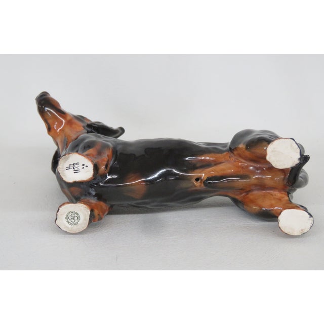 Royal Doulton Porcelain Hn1128 Dachshund Dog Figurine 4700b For Sale - Image 11 of 14