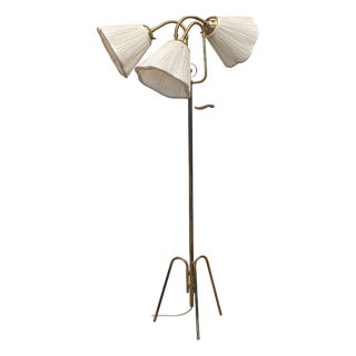 Three-Shade Floor Lamp from Nordiska Kompaniet, Sweden,1940s For Sale