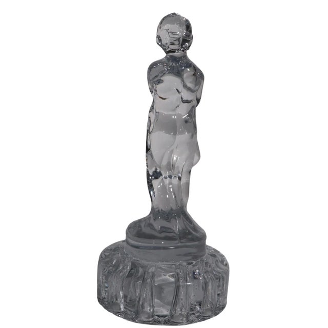 Cambridge Glass Company Cambridge Glass Draped Lady Flower Frog For Sale - Image 4 of 9