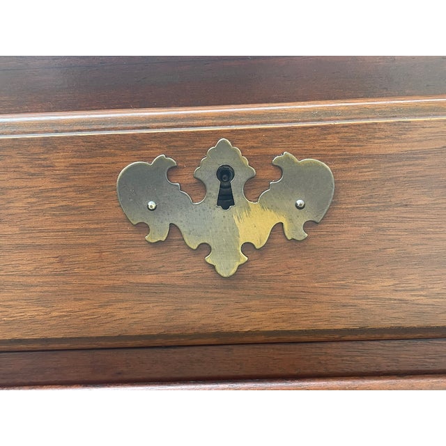 Mid-Century Maddox of Jamestown Mahogany Slant Front Secretary Desk For Sale - Image 16 of 18