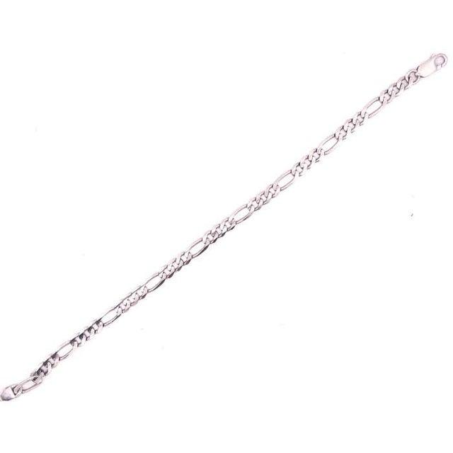 14 Karat White Gold 9 inch Fancy Link Bracelet. 10 grams total weight.