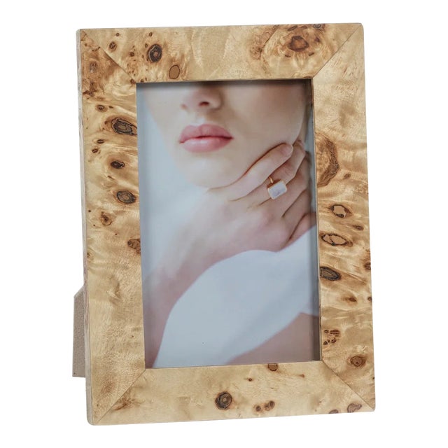 Burlwood Veneer Photo Frame 4" x 6" For Sale