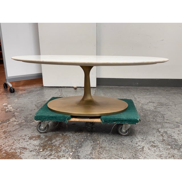 Crate & Barrel Nero White Oval Coffee Table For Sale In San Francisco - Image 6 of 12