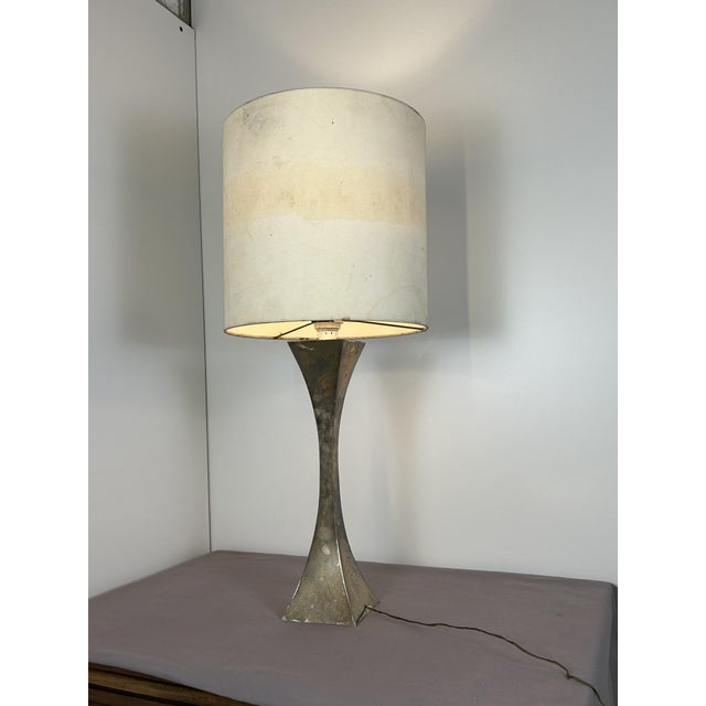 Vintage Grillo and Montagna Pyramid Table Lamp, 1970s, in Good conditions. Designed 1970 to 1979 This piece is attributed...