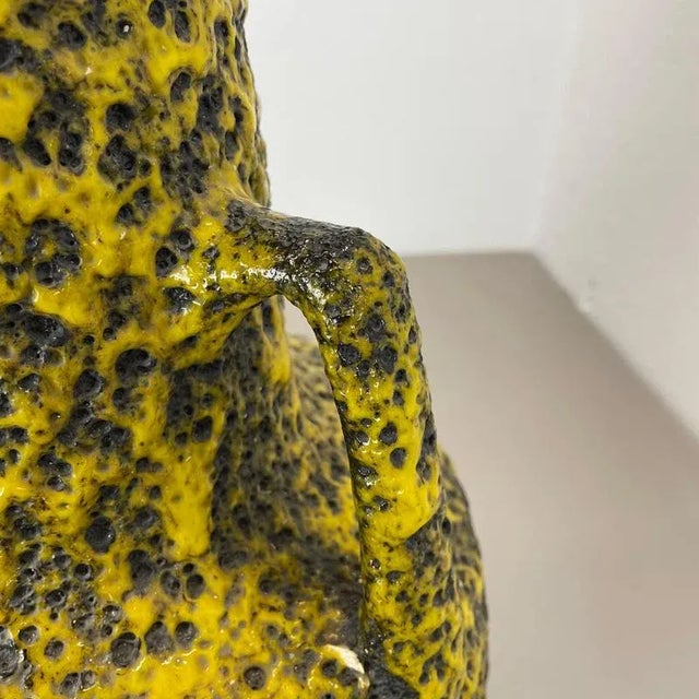 Large Fat Lava Pottery Vase from Fohr Ceramics, Germany, 1970s For Sale - Image 16 of 18