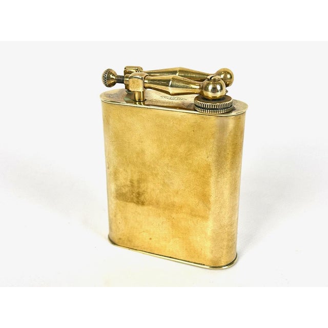 Gold French Art Deco Brass Lighter from Fujiama, 1930s For Sale - Image 8 of 8