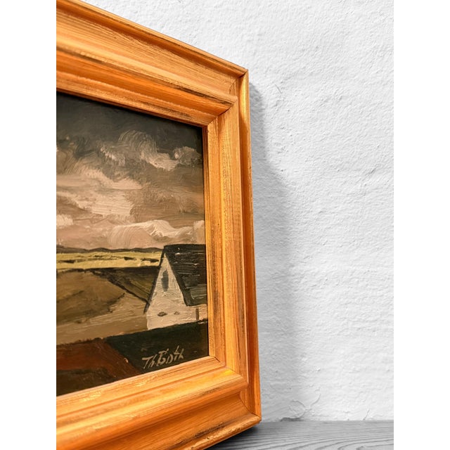 Mid 20th Century Th. Goth, Landscape Composition, 1950s, Painting, Framed For Sale - Image 5 of 11