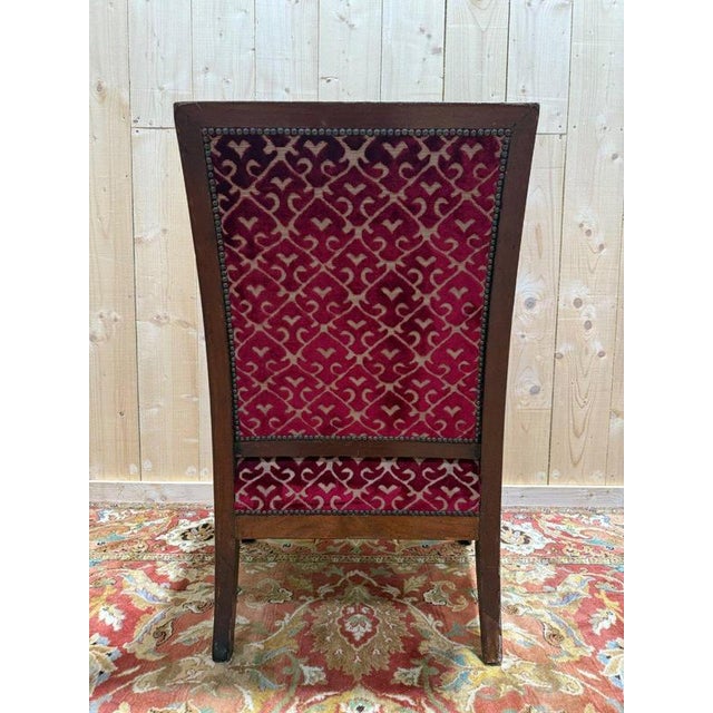 Empire Mahogany Bergère Armchair For Sale - Image 5 of 9