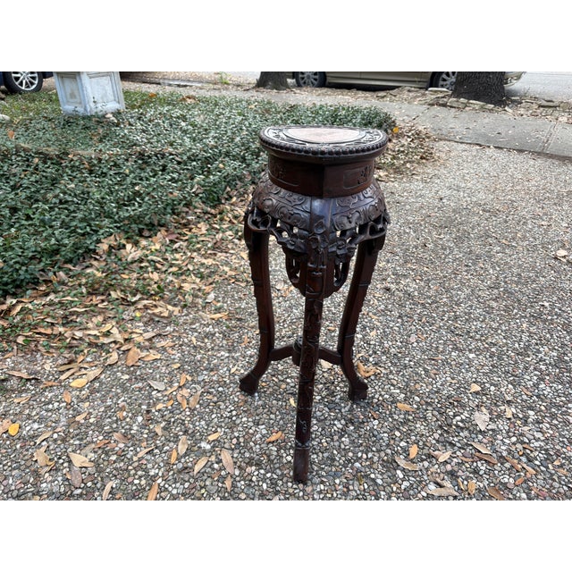 19th Century Chinese Carved Rosewood Table For Sale - Image 12 of 12