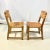 Cinco De Mayo - 1970s Brutalist Boho Chic Mexican Ceruse Oak & Leather Strap Dining Chairs - A Pair. For Sale - Image 10 of 13