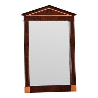 Early 20th Century French Empire Style Wall Mirror with Cue Rack For Sale